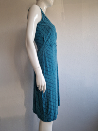 Lily & Me zomerjurk. Maat 10,Turquoise/print.