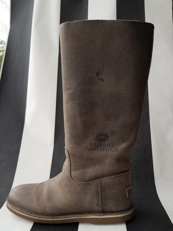 Laarzen Shabbies Amsterdam. Mt. 38. Taupe. | Laarzen Laarsen Shabbies. Mt. 38. Lichtgrijs. | Laarzen | verhip