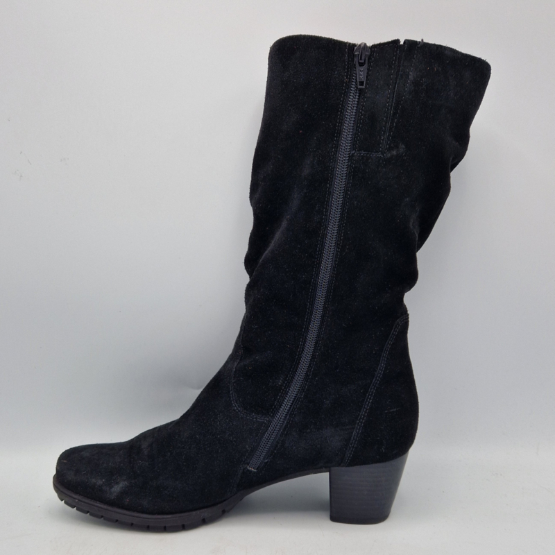 Gabor laarzen. Maat 7. Zwart suede