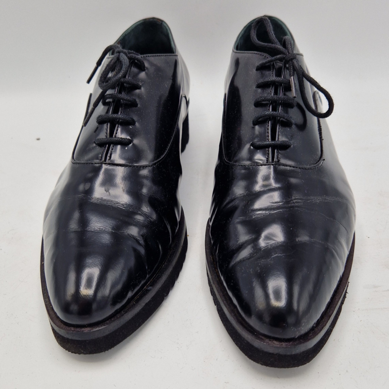Paul Noyen veterschoenen. Maat 41 Zwart lakleer