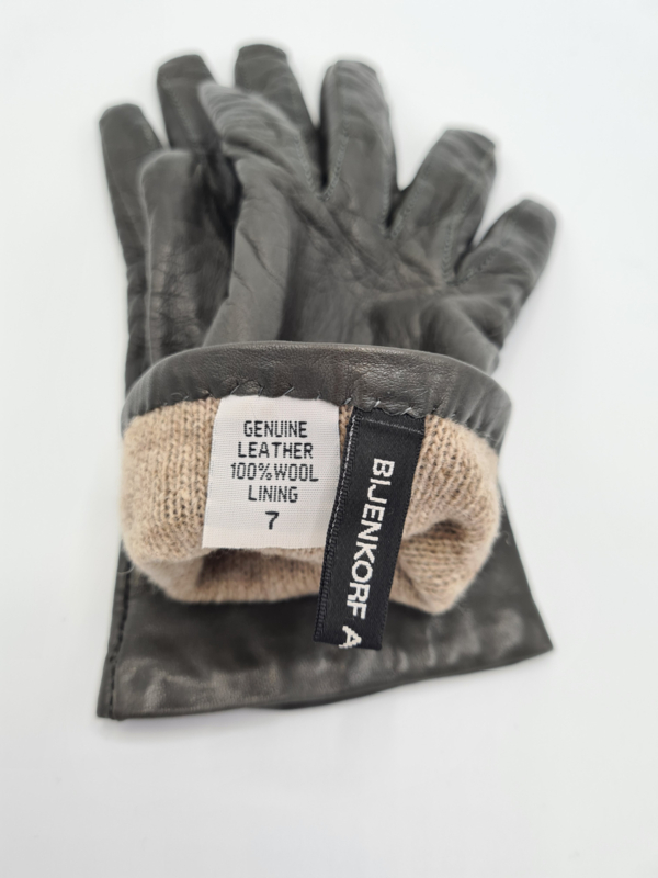 Hoorzitting solidariteit voorspelling Bijenkorf handschoenen. Mt. 7. Grijs/leer. | Accessoires | verhip-vintage.nl