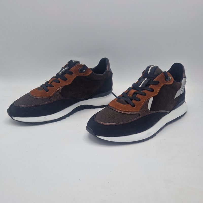 Floris van Bommel sneakers. Maat 39 5 Darkbrown leer