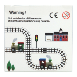 H 028 ( wooden loco with railway tape )