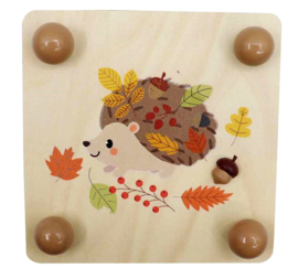 H 011 ( wooden flower pressing board Hedgehog )