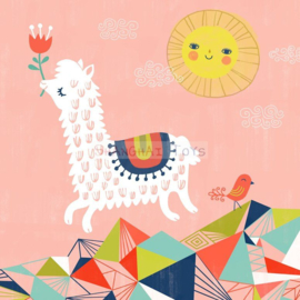 KK ( postcard leaping alpaca )