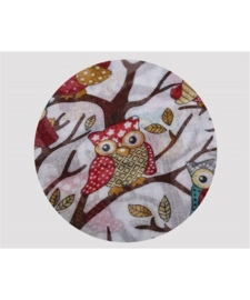 ML 001 ( owl printed scarf )