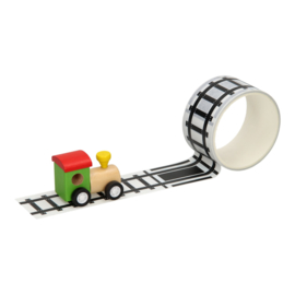 H 028 ( wooden loco with railway tape )
