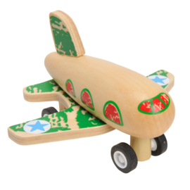 H 027 ( wooden pull back plane ) ----- 12 pcs in display