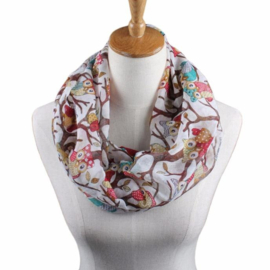 ML 001 ( owl printed scarf )