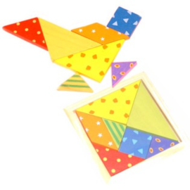 H 065 ( wooden tangram mozaik ) ----- 24 pcs in display