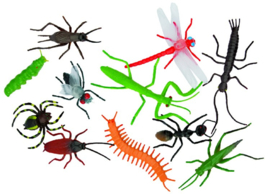 S 001 ( colorful insects in assortment ) ----- 96 pcs in box