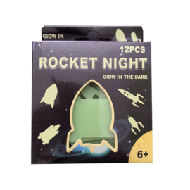 PT 003R ( glow rocket night stickers ) ----- 24 pcs in display