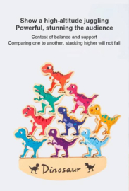 H 042 ( wooden  balance  dinosaur )