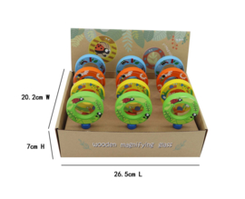 H 014 ( wooden insect magnifying glass ) ----- 12 pcs in display