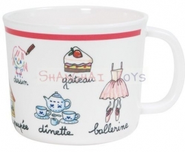 LA 002M ( melamine mug girl )