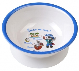 LA 004P ( melamine bowl with suction little pirates )