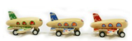 H 027 ( wooden pull back plane ) ----- 12 pcs in display
