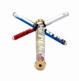 GA 024 ( "X" kaleidoscope with two small magic wand )