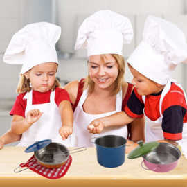 LP 003 ( kids stainless cooking set in window box )