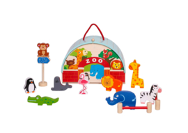 H 078 ( wooden zoo playset )