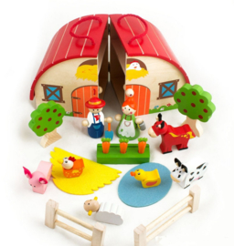 H 075 ( wooden farm set )