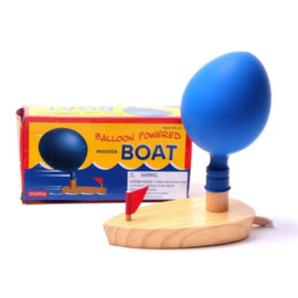 H 067 ( wooden balloon powered boat )