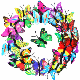 HP 001 ( butterfly hair clip ) ----- 12 pcs in drum