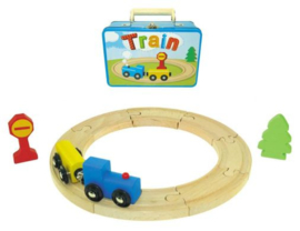 H 074 ( train playset suitcase )