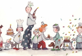 KK ( postcard cake parade )