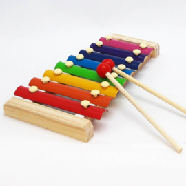 TA 001 ( 8 tone wooden colored metal xylophone )