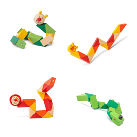 H 015 ( wooden twisty animals ) ----- 24 pcs in display