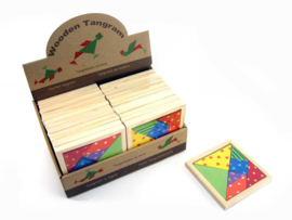 H 065 ( wooden tangram mozaik ) ----- 24 pcs in display