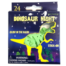 PT 003D ( glow dino night stickers ) ----- 24 pcs in display