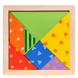 H 065 ( wooden tangram mozaik ) ----- 24 pcs in display