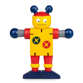 H 031 ( wooden flexi robot ) ----- 12 pcs in display