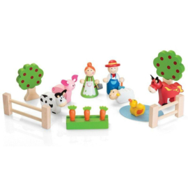 H 075 ( wooden farm set )