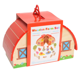 H 075 ( wooden farm set )