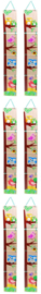 H 070 ( wooden growth chart owl and bird )