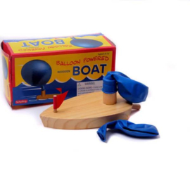 H 067 ( wooden balloon powered boat )