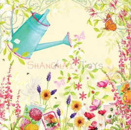 KK ( postcard watering can and flowers )