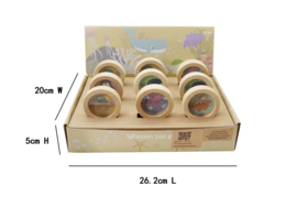 H 037 ( wooden sea animal ball game ) ----- 24 pcs in display