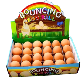 PT 004 ( bouncing egg ball ) ----- 24 pcs in display