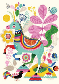 KK ( postcard unicorn happiness )