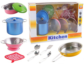 LP 003 ( kids stainless cooking set in window box )