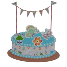 WH 007 ( cake topper kit butterfly and flower )