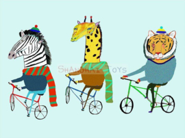 KK ( postcard biking trio )