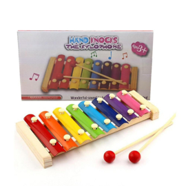 TA 001 ( 8 tone wooden colored metal xylophone )