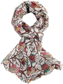 ML 001 ( owl printed scarf )