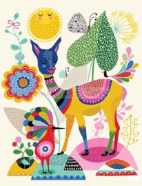 KK ( postcard llama happiness )