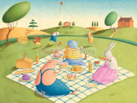 KK ( postcard animals picnic )